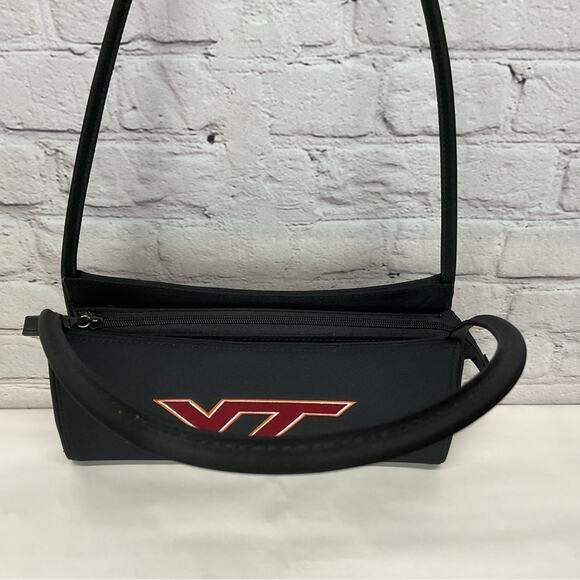 Sandol NCAA Virginia Tech Hokie Shoulder Bag/Purse Black/Maroon/Orange Game Day - Picture 5 of 7